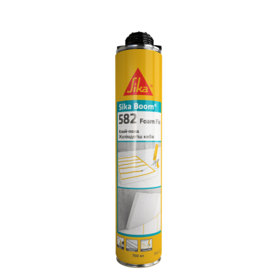 Профессиональная полиуретановая клей-пена для изоляционных плит Sika Boom®-582 Foam Fix