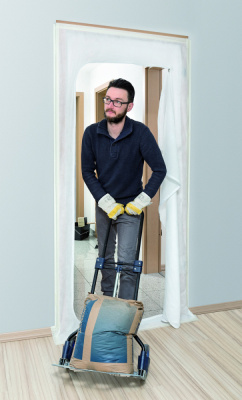 Дверь временная с С-образной молнией 1,2х2,2 м